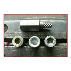 KS Tools Spiral-Schrauben- und Bolzenausdreher-Satz, 15-teilig
