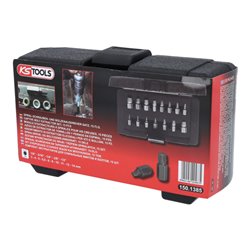 KS Tools Spiral-Schrauben- und Bolzenausdreher-Satz, 15-teilig