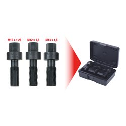 KS Tools Radmuttern-Gewindereparatur-Satz, 3-tlg.