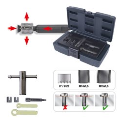 KS Tools Ölablassschrauben-Dichtsitz-Planfräser-Satz, 6-teilig