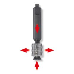 KS Tools Ölablassschrauben-Dichtsitz-Planfräser-Satz, 6-teilig