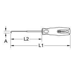 KS Tools Türgriff-Lösewerkzeug, Golf 6 + Tiguan, 260 mm