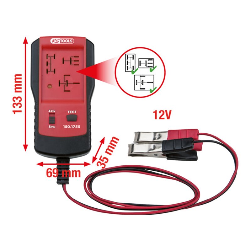 KS Tools 12V Relais-Tester