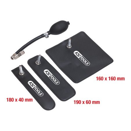 KS Tools Druckkissen-Satz mit Handpumpe, 4-teilig