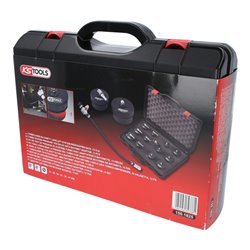 KS Tools Turbolader-Bajonett-Ladeluft-System-Prüfkoffer-Satz, 13-tlg.