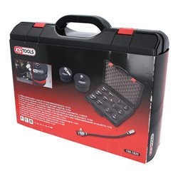 KS Tools Turbolader-Bajonett-Ladeluft-System-Prüfkoffer-Satz, 13-tlg.
