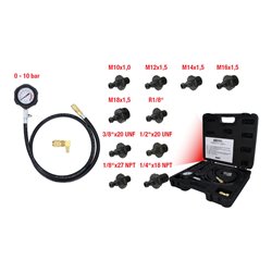 KS Tools Öldruck-Prüfgerät, 12-teilig, 0-10bar