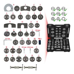 KS Tools Bremskolben-Rückstell-Werkzeug-Satz, 41-teilig