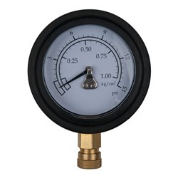 KS Tools Manometer Ø 75,0 mm, 0 - 1 bar mit 1/4' Schnellkupplung
