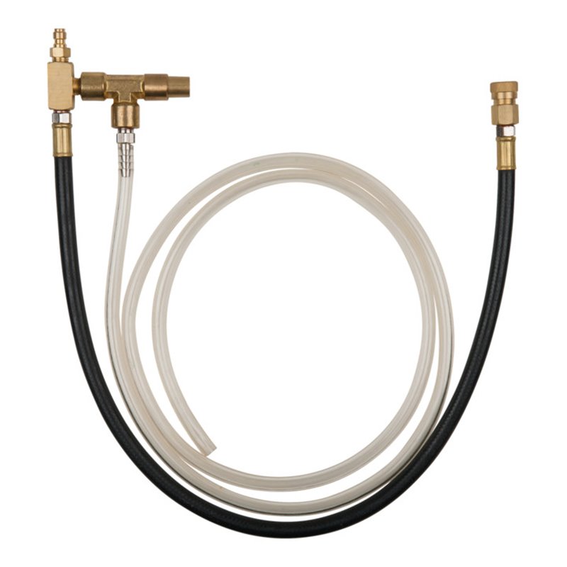 KS Tools Manometer-Anschlussschlauch mit 1/4' Schlauchanschluss mit Ventil für Bosch CSI und GM TBI Systeme