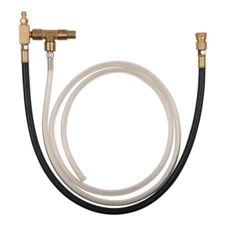 KS Tools Manometer-Anschlussschlauch mit 1/4' Schlauchanschluss mit Ventil für Bosch CSI und GM TBI Systeme