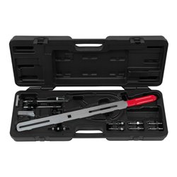 KS Tools Zweimassenschwungrad Prüfwerkzeug ohne Winkelgradscheibe und Messuhr, 15-teilig