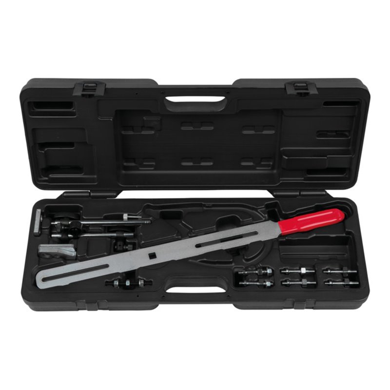 KS Tools Zweimassenschwungrad Prüfwerkzeug ohne Winkelgradscheibe und Messuhr, 15-teilig