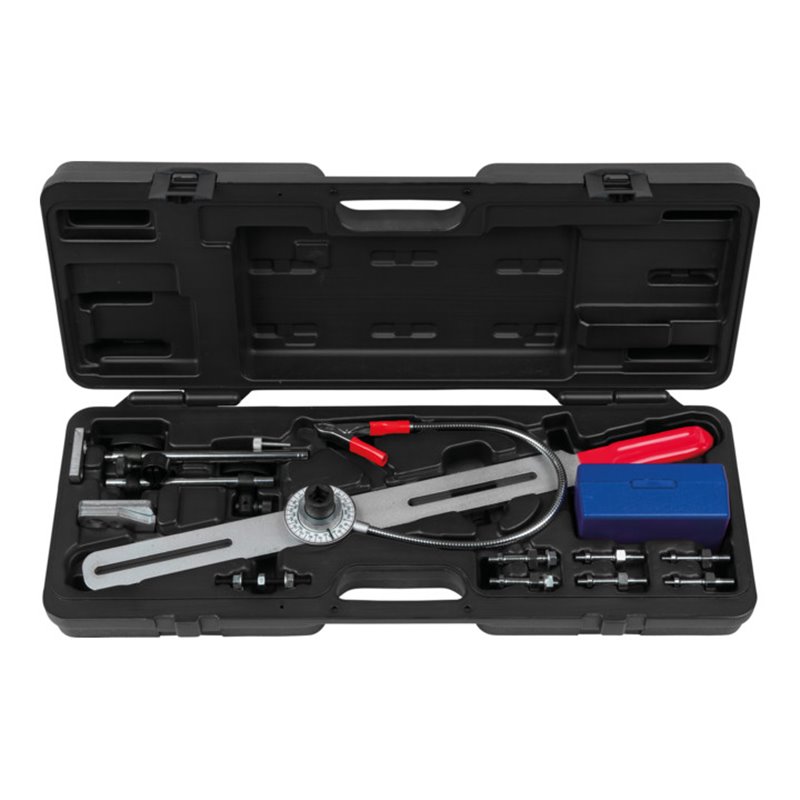 KS Tools Zweimassenschwungrad Prüfwerkzeug mit Winkelgradscheibe und Messuhr