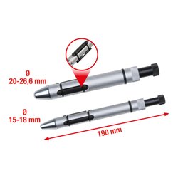 KS Tools Kupplungs-Zentrierdorn-Satz Ø 15,0 - 26,6 mm, 2-teilig