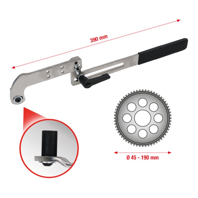 KS Tools Universal Arretierwerkzeug / Gegenhalter für Nockenwellenräder