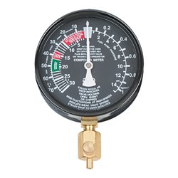 KS Tools Manometer Ø 92mm auf Platte montiert