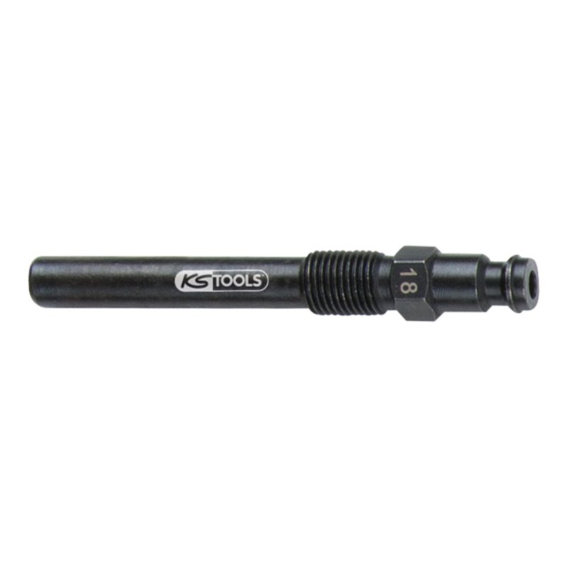 KS Tools Glühkerzen Adapter, M10x1,0 mit Außengewinde, Länge 75 mm Typ 18