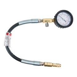KS Tools Manometer mit Schlauch, 0-1000 psi, Ø 70 mm
