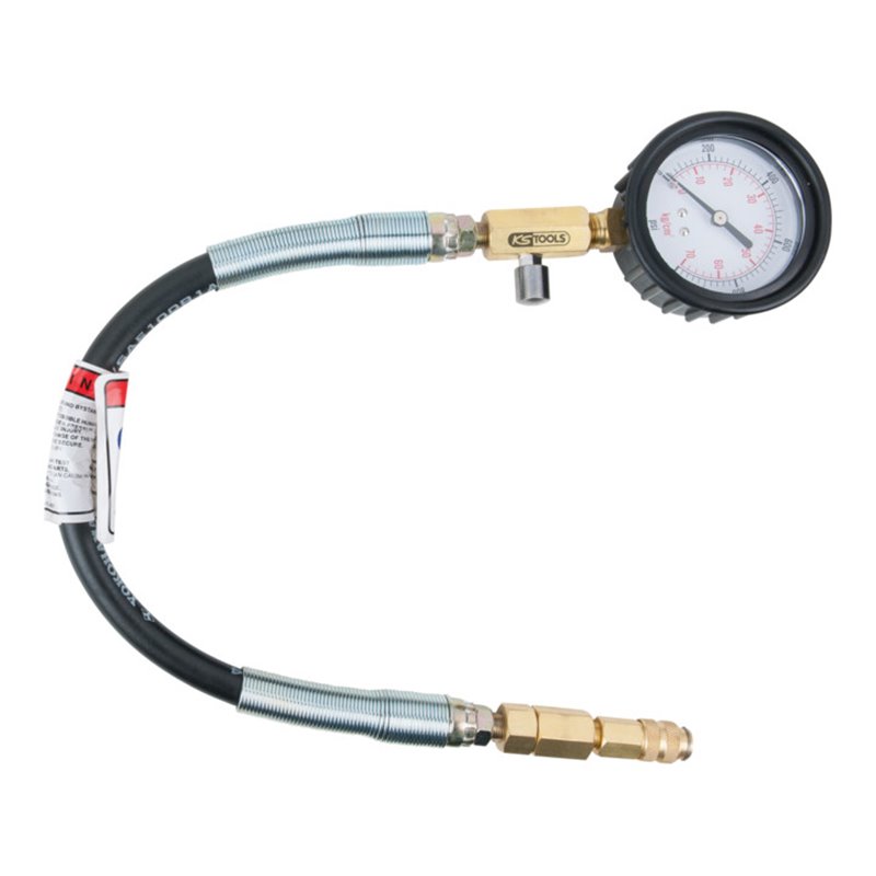 KS Tools Manometer mit Schlauch, 0-1000 psi, Ø 70 mm