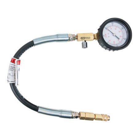 KS Tools Manometer mit Schlauch, 0-1000 psi, Ø 70 mm