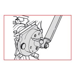 KS Tools Montagewerkzeug-Satz für Dichtflansch mit Geberrad, 8-teilig