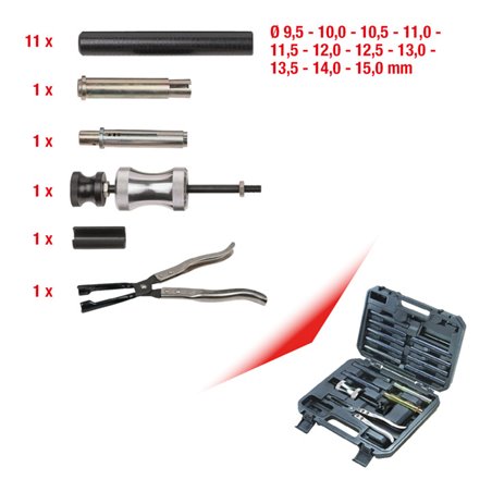 KS Tools Ventilschaft-Dichtring-Werkzeug-Satz,16-tlg