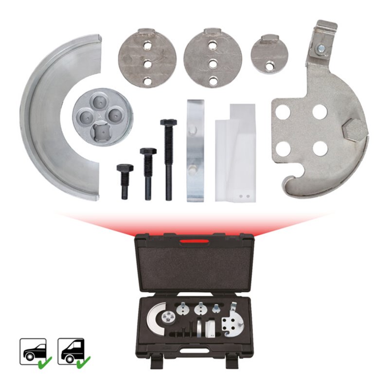 KS Tools Elastriemen-und Keilrippenriemen-Spezialwerkzeug-Satz, 11-teilig