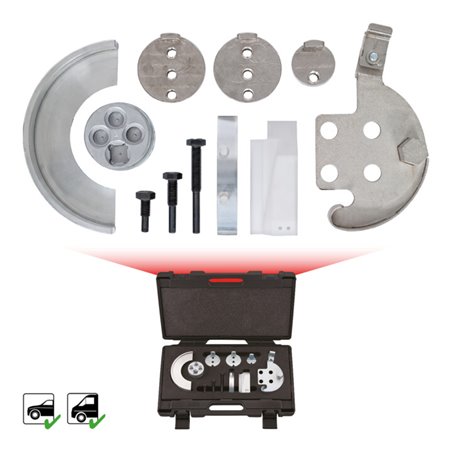 KS Tools Elastriemen-und Keilrippenriemen-Spezialwerkzeug-Satz, 11-teilig