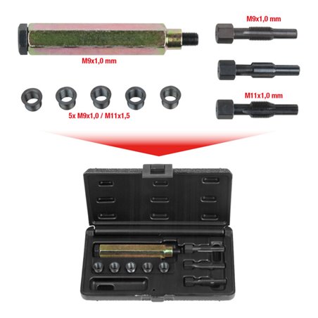 KS Tools THREADfix Reparatur-Satz M9x1 f.Glühkerzen,9-teilig