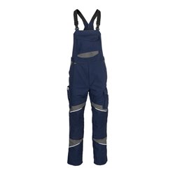 Kübler ACTIVIQ cotton+ Latzhose dunkelblau/anthrazit