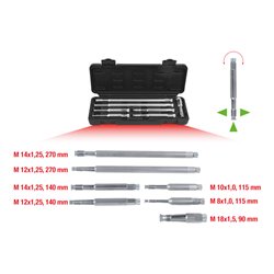 KS Tools Glühkerzen und Zündkerzen-Gewindeschneidwerkzeug-Satz, 7-teilig