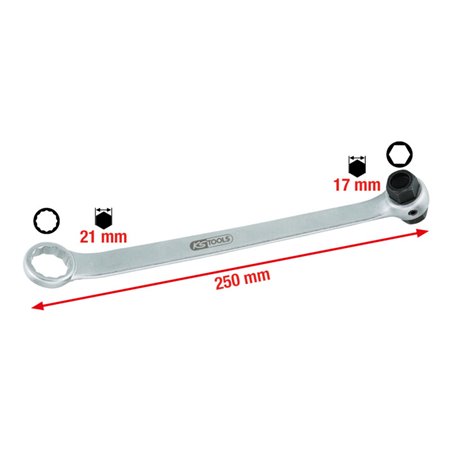 KS Tools Öldienst-Schlüssel Innensechskant für VAG, 17x21mm