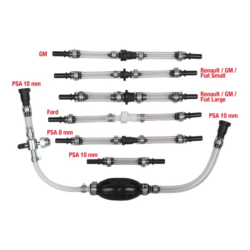 KS Tools Diesel-Entlüftungs-/Vorbefüllungs-Satz, 7-teilig