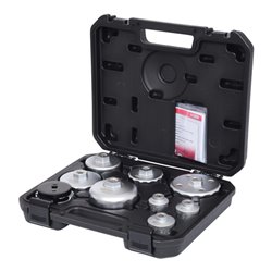KS Tools Öldienstschlüssel-Satz für Ölfilter- und Filtergehäusedeckel, 9-teilig