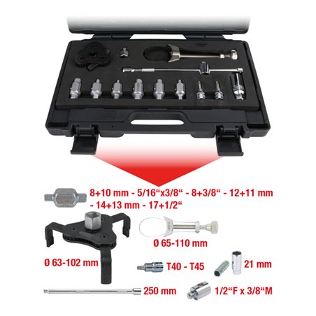 KS Tools Ölablassschrauben- und Ölfilter-Satz, 13-teilig