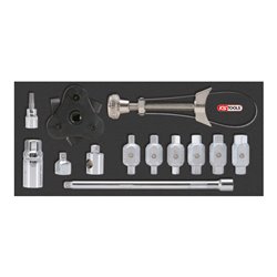 KS Tools Ölablassschrauben- und Ölfilter-Satz, 13-teilig