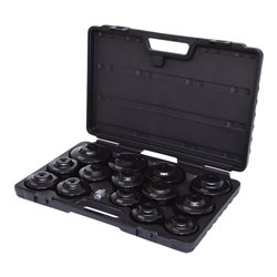 KS Tools 3/8' Ölfilterschlüssel-Satz, 15-teilig