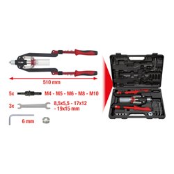 KS Tools Universal-Nietzangen-Satz, 11-teilig