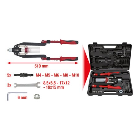 KS Tools Universal-Nietzangen-Satz, 11-teilig
