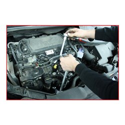 KS Tools 1/2' Ölfilterschlüssel für Doppelnockenwellen Dieselmotoren, 27 mm