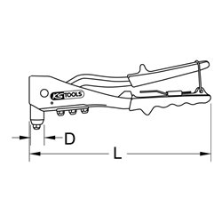 KS Tools Standard-Handnietzange, 270mm