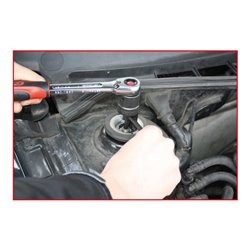 KS Tools Stoßdämpfer-Außenzwölfkant-Gegenhalter-Stecknuss, 21mm