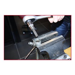 KS Tools Stecknuss Innensechskant, gebohrt, 10mm