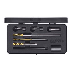 KS Tools Universal Glühkerzen-Ausbohrsatz M10 x 1, 8-teilig