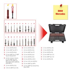KS Tools Entriegelungswerkzeug-Satz, 22-teilig für BMW / Mercedes Steckkontakte
