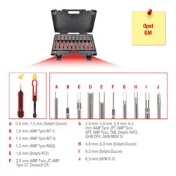 KS Tools Entriegelungswerkzeug-Satz, 10-teilig für Opel / GM Steckkontakte