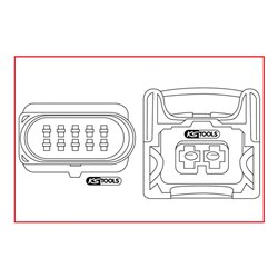 KS Tools Kabel-Entriegelungswerkzeug für Flachstecker und Flachsteckhülse 2,8-6,3mm