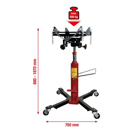 KS Tools Hydraulik-Getriebeheber mit Tisch,500kg