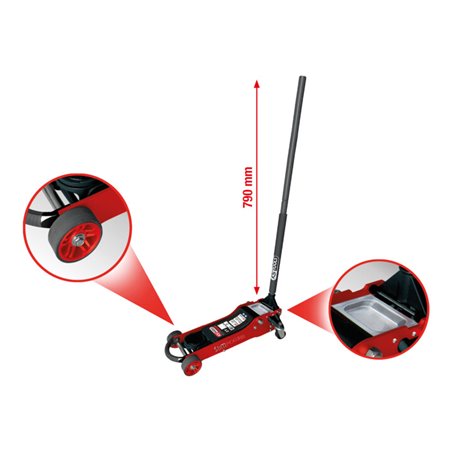 KS Tools SlimPOWER Hydraulischer Alu-Wagenheber 2 t